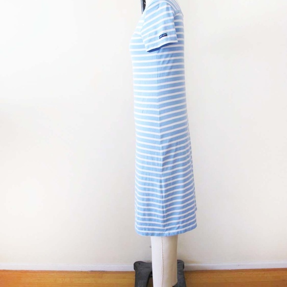 Saint James Tolede Anti-UV Striped Dress Light Blue White Preppy Nautical Small - Picture 5 of 5